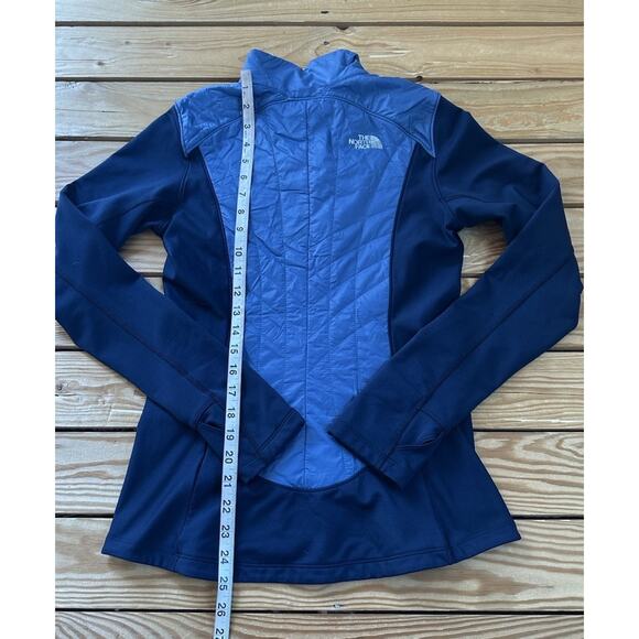 The North Face Quilted Puffer Jacket Size Small Women’s Blue Full Zip - Picture 6 of 8